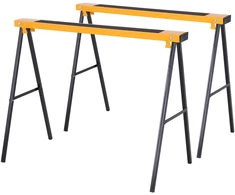 Pjovimo ožių rinkinys, sulankstomas, iki 125 kg, juodas ir geltonas, 99,5 × 50 × 76 cm, 2 vnt.