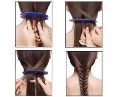 Hair pin braiding tool hair braid