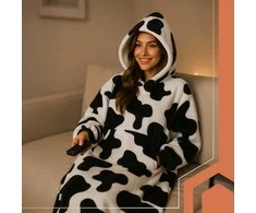 XXL sweatshirt - juodas and baltas blanket Ruhhy 26538