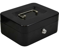 Metal money box safe key documents