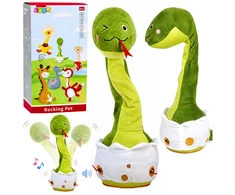 Lean Toys Pliušinė gyvatė žalia