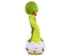 Lean Toys Pliušinė gyvatė žalia