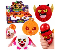 Lean Toys Pliušinis spaudomas Helovino žaislas su blizgučiais, 8 × 7 cm