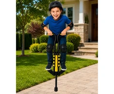 Lean Toys Pogo lazda geltona