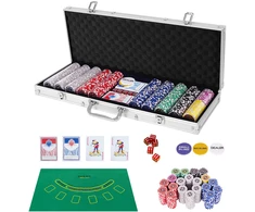 Pokerio žetonų rinkinys 500 vnt.