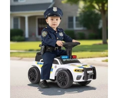 Policijos važinėjamas automobilis baltas
