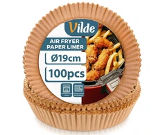 Popieriniai įdėklai gruzdintuvei Vilde, 100 vnt., 19 cm
