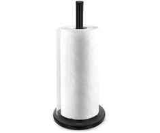 Popierinių rankšluosčių laikiklis, metalinis, juodas, 34 cm