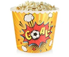 Artech Orion Popcornų ir traškučių indas 2.3 l - Futbolo motyvas