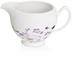 Porcelianinis pieno indelis, baltas, 230 ml, 13 × 8,5 × 7,5 cm