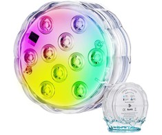 Povandeninis šviestuvas baseinui su 10 LED, RGB, IP68