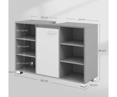 Songmics Praustuvo spintelė 30×90×60 cm