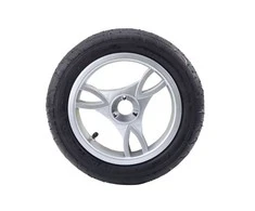 Lean Cars Priekinis plastikinis ratas PRO700 su pripučiama gumine padanga