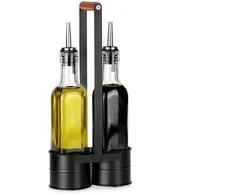Prieskonių buteliukai ir stovas 250 ml 3 vnt.