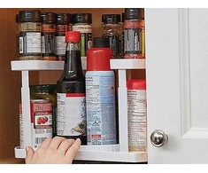 Bin organiser spice rack rotatable