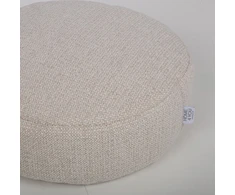 Taburetė „NOELLE“, D 44 cm, aukštis 18 cm, balta