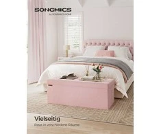 Songmics Sulankstoma iki 300 kg sverianti pastelinės rožinės spalvos sėdynė
