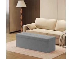 Songmics Pufas su daiktadėže, 38 x 110 x 38 cm