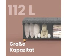 Songmics Pufas su daiktadėže, 38x110x40 cm