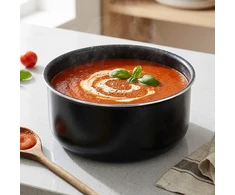 Puodas GRANDE COMBI su granitine danga, juodas, 20 cm, 3 l