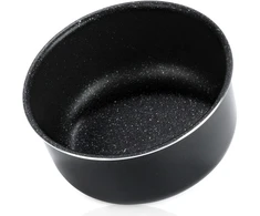Puodas GRANDE COMBI su granitine danga, juodas, 20 cm, 3 l