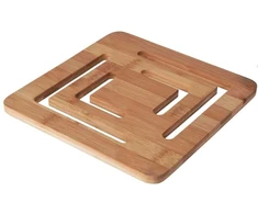 Excellent Houseware Bambukinis padėkliukas puodui 20x20 cm