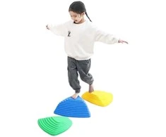 Lean Toys Pusiausvyros akmenys vaikams, 6 vnt.