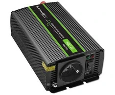 QOLTEC 51932 grynos sinusinės bangos keitiklis, monolitinis / 300 W / 600 W / 12 V–230 V