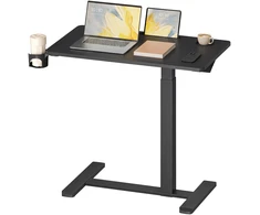 Songmics Rašomasis stalas su ratukais, 80 x 45 x 65–102 cm