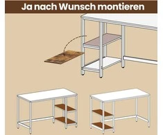 Songmics Rašomasis stalas 140 x 60 x 75 cm