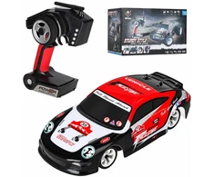 RC driftinis automobilis WLToys K969, 4WD, raudonas, juodas ir sidabrinis, 18 × 8 × 5 cm