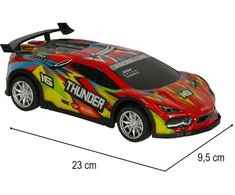 RC sportinis automobilis raudonos spalvos