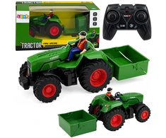Lean Toys RC traktorius 1:24 su dėžine priekaba