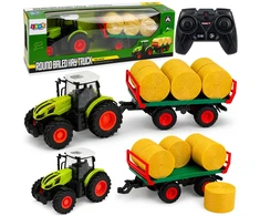 Lean Toys RC traktorius su priekaba 1:24