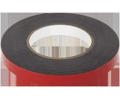 Dvipusė juosta REBEL (1 mm x 15 mm x 10 m) - juoda