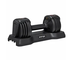 Reguliuojamas hantelis 2–11 kg, juodas, 39 × Ø14,5 cm