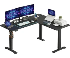 Songmics Reguliuojamo aukščio stalas 160 x 140 x 72–120 cm