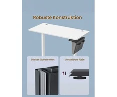 Songmics Reguliuojamo aukščio rašomasis stalas 120,1 x 60 cm