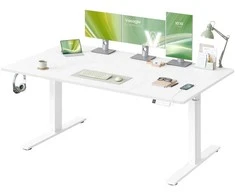 Songmics Reguliuojamo aukščio stalas 160 × 80 × 72-120 cm