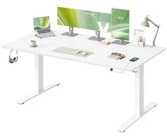Songmics Reguliuojamo aukščio stalas 180 × 80 cm