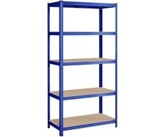 Songmics Sandėliavimo lentynos 200 x 100 x 50 cm mėlynos spalvos