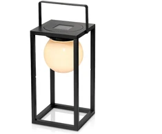 Mondex Saulės energija įkraunamas LED lauko šviestuvas, juodas, 15 × 15 × 30 cm