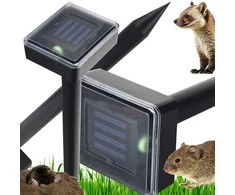 Solar mole repellent mole rodent deterrent