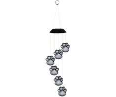 Lean Saulės sodo LED šviestuvas šuns pėdutės formos, 70 cm