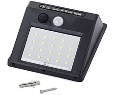Saulės šviestuvas su judesio ir prieblandos jutikliu, 20 LED