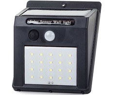 Saulės šviestuvas su judesio ir prieblandos jutikliu, 20 LED