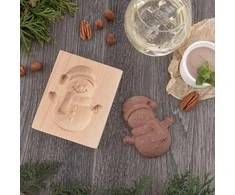 Orion Medinė sausainių forma Sniego senis 11x9,5 cm - Kepimo forma - Sausainių išpjaustyklė