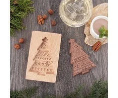 Orion Medinės sausainių formelė Kalėdų eglutės forma 13x8 cm - Dekoratyvinė iškirptuvė