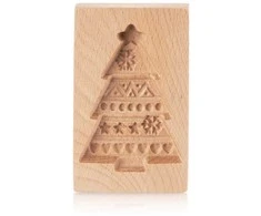 Orion Medinės sausainių formelė Kalėdų eglutės forma 13x8 cm - Dekoratyvinė iškirptuvė