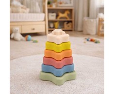 Dėlionė Lean Toys Sensorinė piramidė 6 vnt.